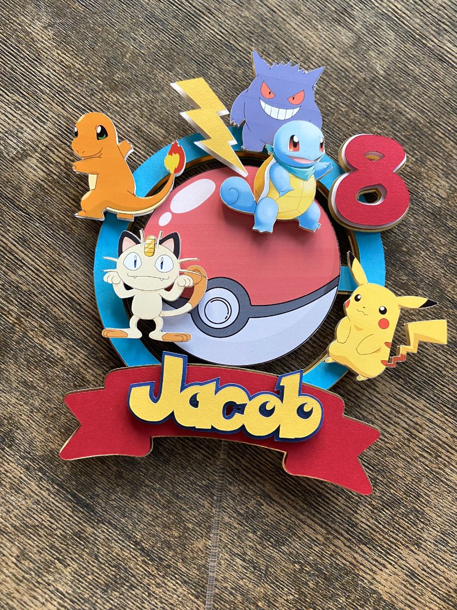 Pokémon Cake Topper | Animal Cake Toppers